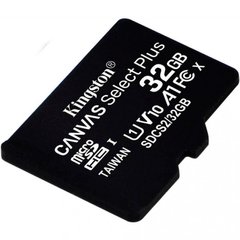 Карта пам'яті 32GB Kingston MicroSDHC Canvas Select Plus UHS-I А1 Class 10 SDCS2/32GBSP фото