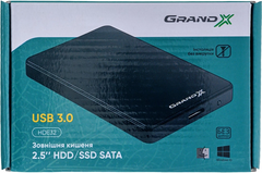 Зовнішній карман для HDD Grand-X 2,5" USB 3,0 HDE32 фото