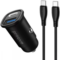 АЗП Proove Flash 30W Type-C / USB Black + Type-C cable (CCFC30111201) 124772      фото