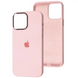 Накладка Silicone Case Metal Buttons iPhone 12 / 12 Pro, Chalk Pink 116934      фото