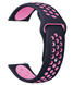 Ремінець Silicone 20 mm, Black-pink 114753      фото