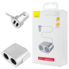 АЗП Baseus High Efficiency 80W / 2USB / 3.1A- Silver 116619      фото